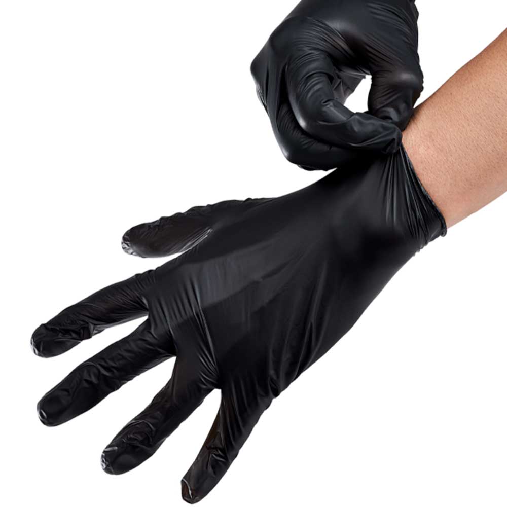 Attitude Hair Dye - 2 pair Hair dye vinyl gloves - Black